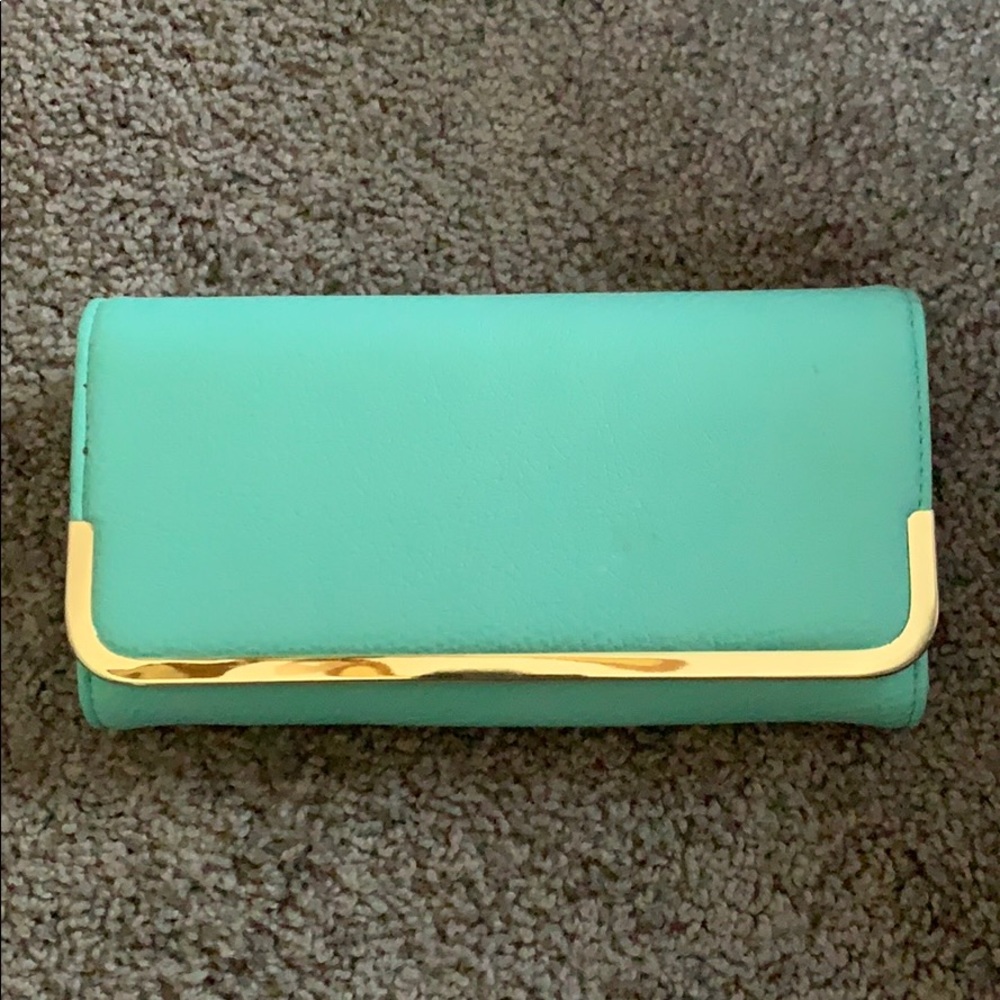 Charming Charlie’s Turquoise Clutch Wallet